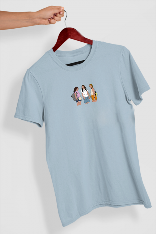 Camiseta-azul-ilustración-color-y-lineas-centro