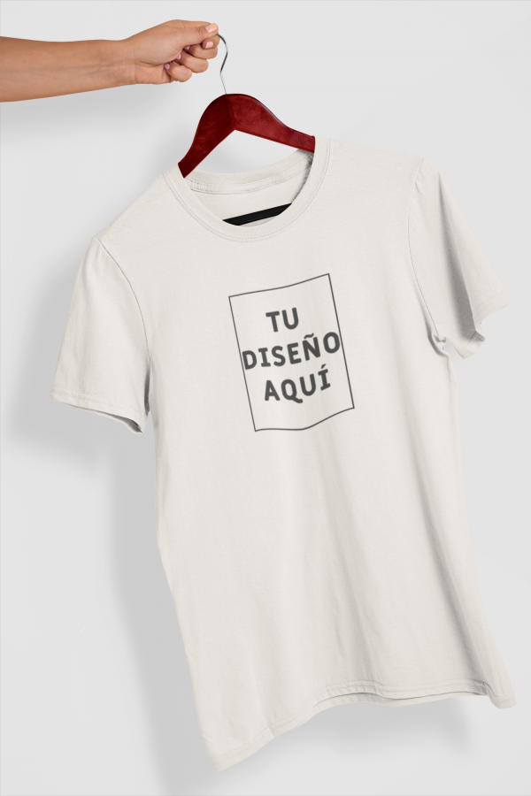 Camiseta personalizable beige centro