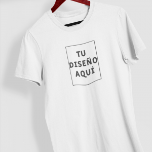 Camiseta personalizable blanca centro