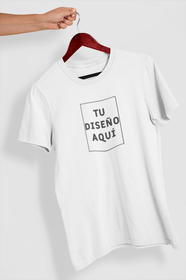 Camiseta personalizable blanca centro