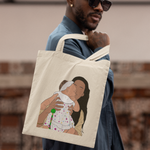 Chico totebag ilustracion personalizada