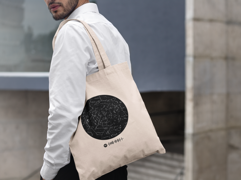 Chico totebag mapa estelar