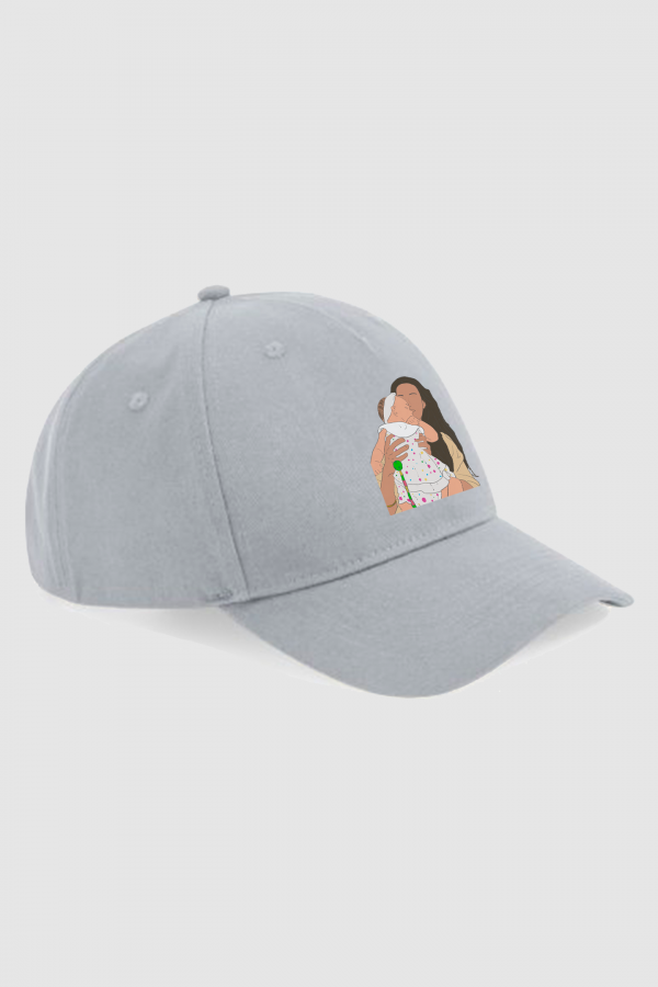 Gorra-ilustracion-personalizada-color-gris-claro-completa