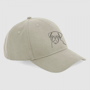 Gorra-ilustracion-personalizada-color-roca-linea-gruesa