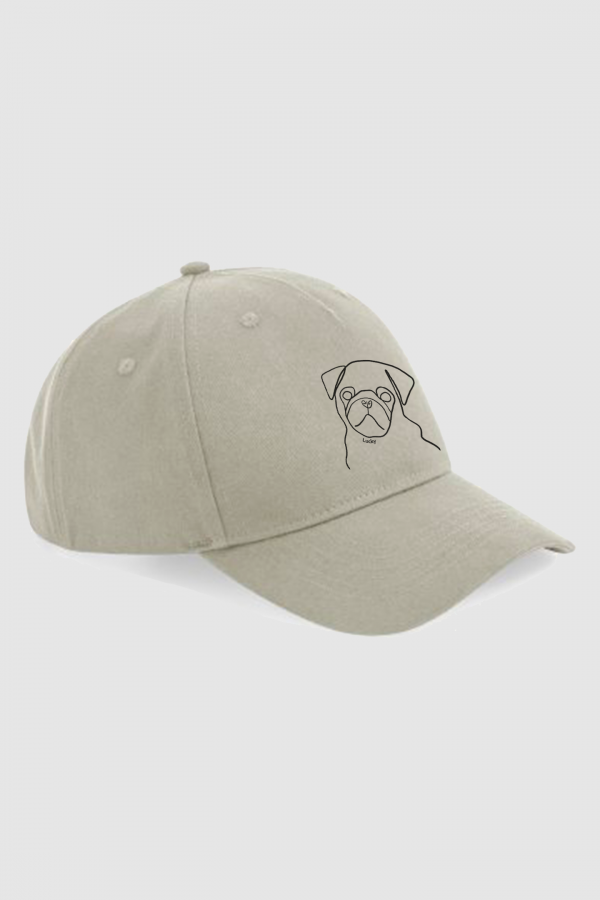 Gorra-ilustracion-personalizada-color-roca-linea-gruesa