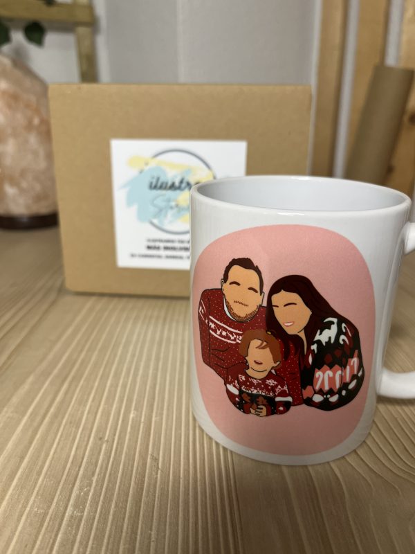 Taza ilustración personalizada para papa