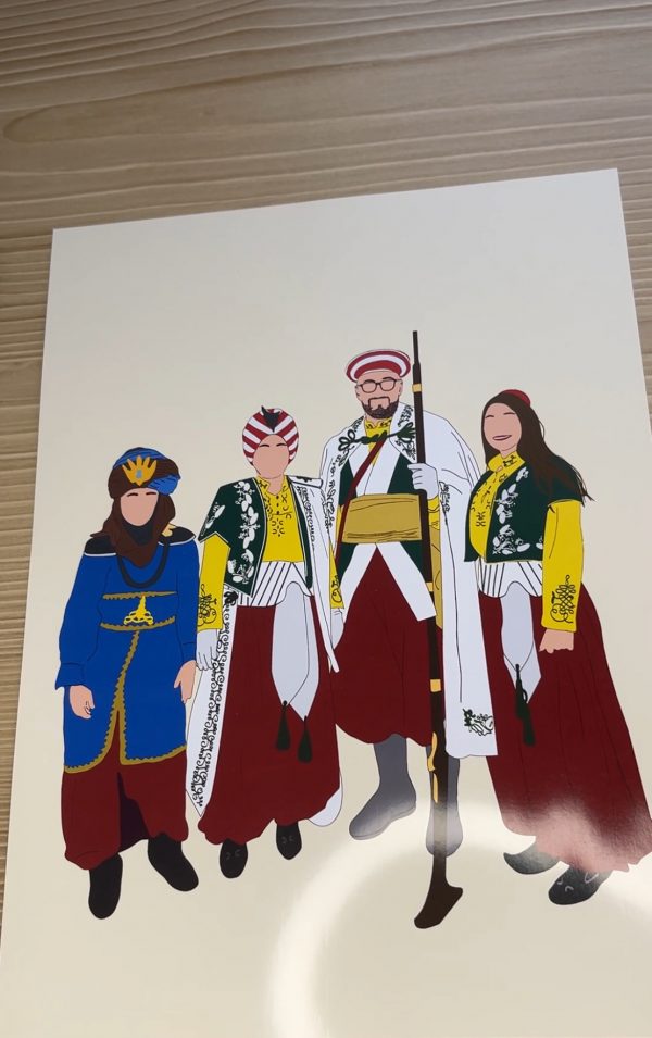 Lámina ilustración personalizada de una foto
