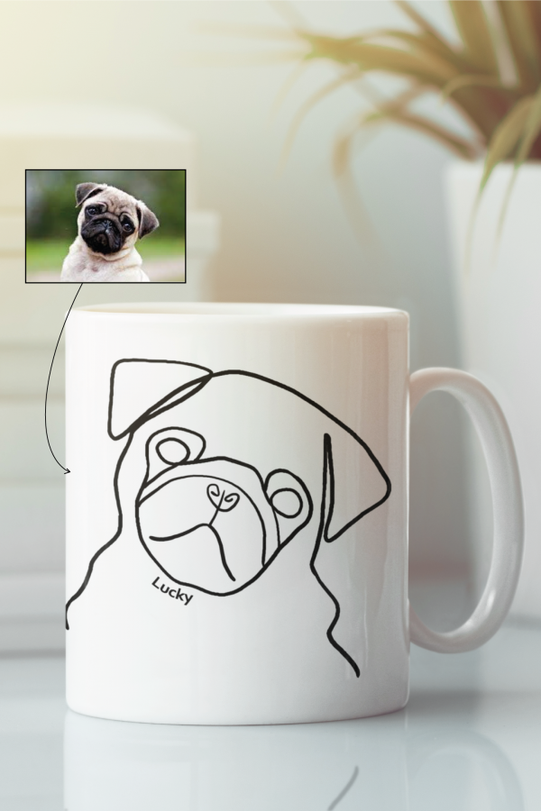Taza-ilustracion-personalizada-linea-gruesa-nombre-foto