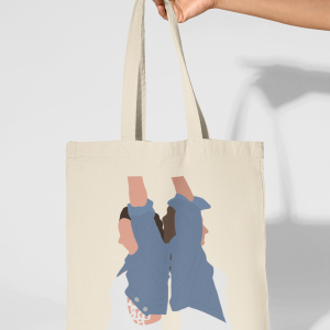 Totebag ilustracion personalizada color chicas