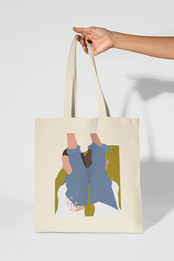Totebag ilustracion personalizada color forma