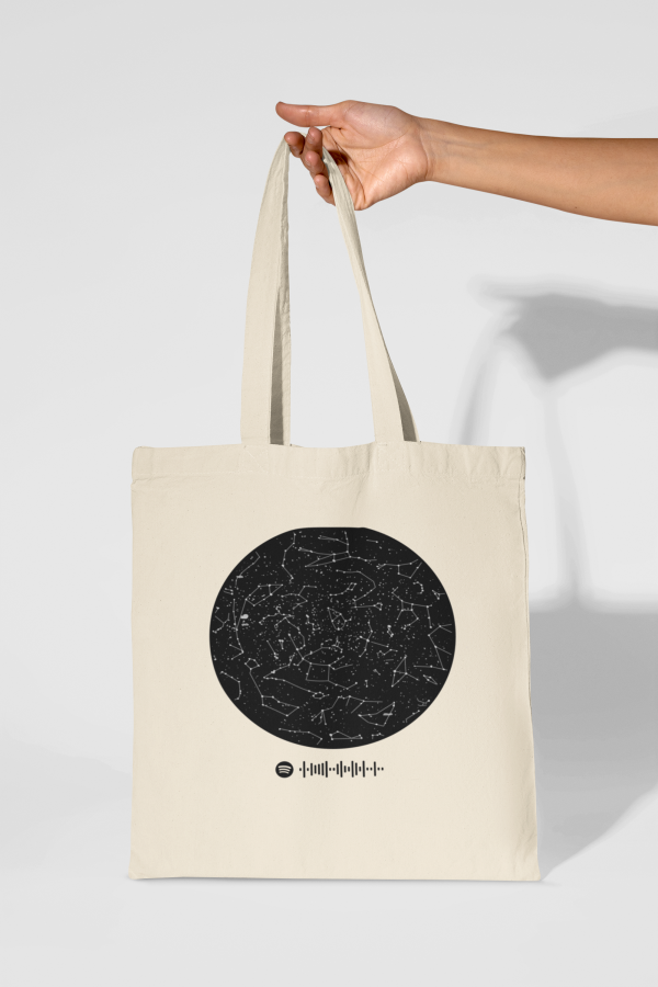 Totebag personalizada mapa estelar
