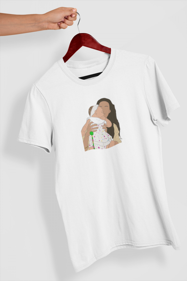 camiseta ilustracion personalizada blanco centro