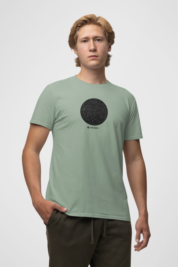 chico camiseta personalizada mapa estelar