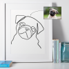 lamina-ilustracion-personalizada-linea-gruesa-nombre-foto