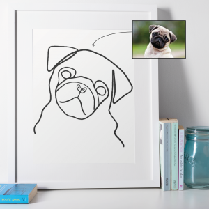 lamina-ilustracion-personalizada-linea-gruesa-nombre-foto