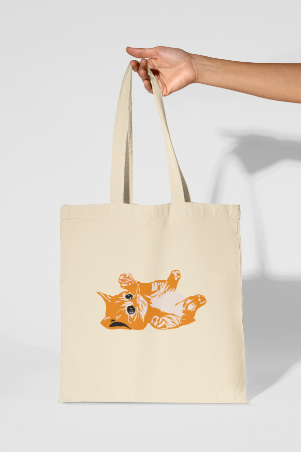 Totebag ilustración personalizada mascota solo color