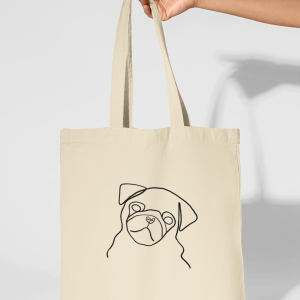 Totebag silueta personalizada mascota