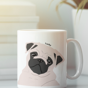 taza ilustracion personalizada color con nombre