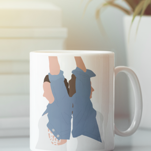 taza ilustracion personalizada color sin fondo