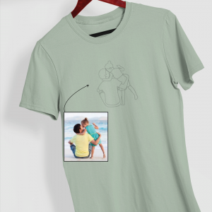 Camiseta-verde-silueta-centro-foto
