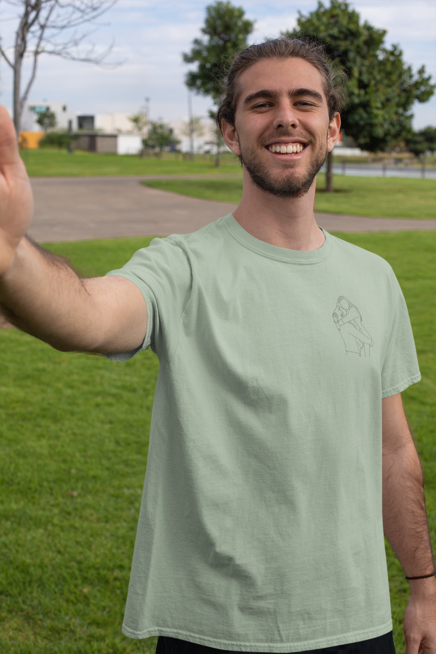 Camiseta ilustración personalizada silueta sencilla - Imagen 2