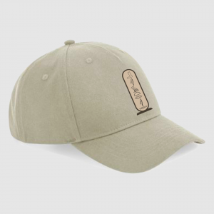 Gorra-beige-jeroglifico-marron-vertical