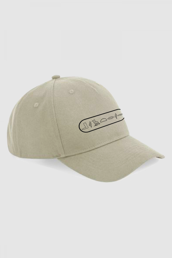 Gorra-beige-jeroglifico-negro-horizontal