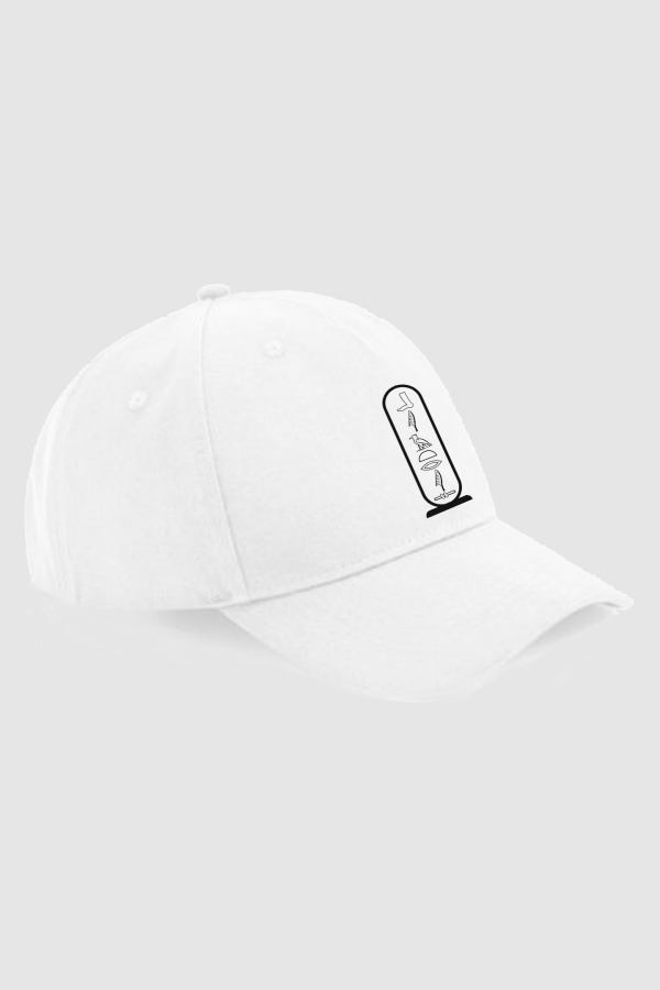 Gorra-blanca-jeroglifico-negro-vertical