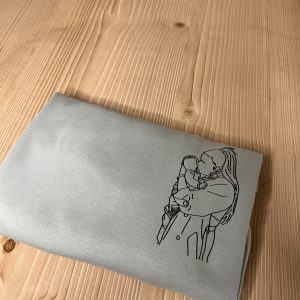 Camiseta ilustración personalizada bebé y mamá