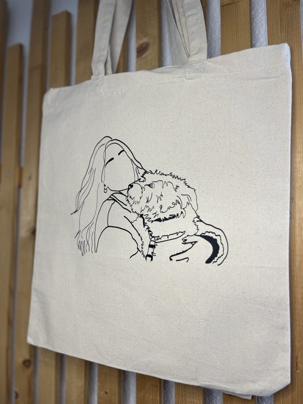 Totebag ilustración personalizada silueta