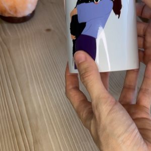 Taza ilustración personalizada color perro