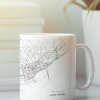 Taza personalizada mapa - Horizontal sin marco