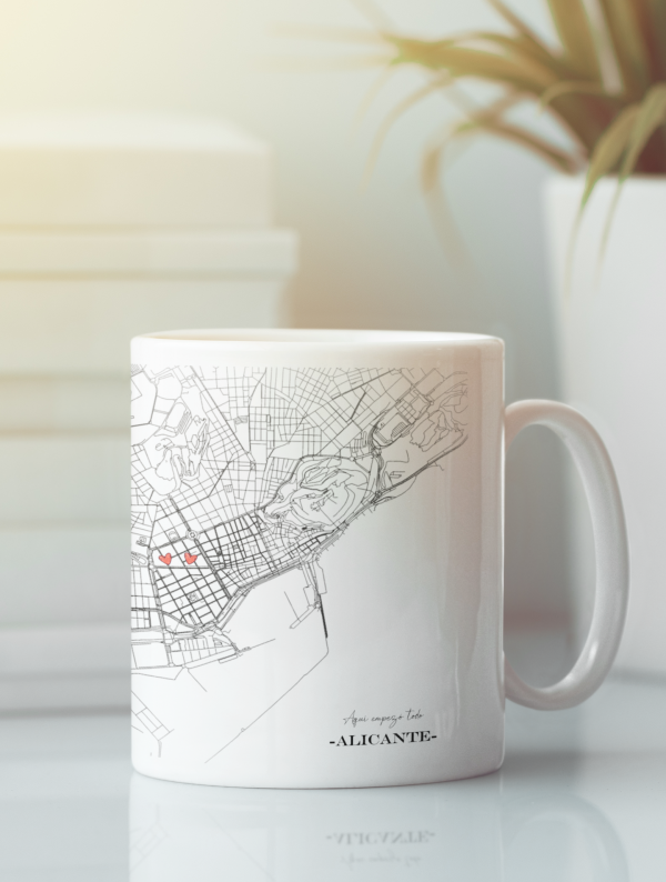 Taza mapa grande