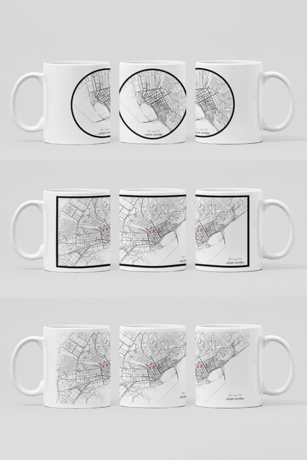 Tazas mapa