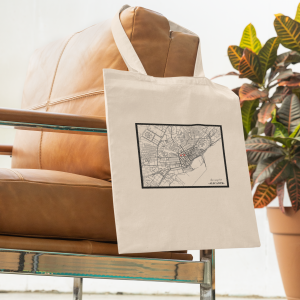 Totebag mapa en salon