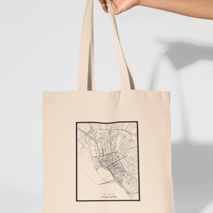 Totebag mapa vertical marco