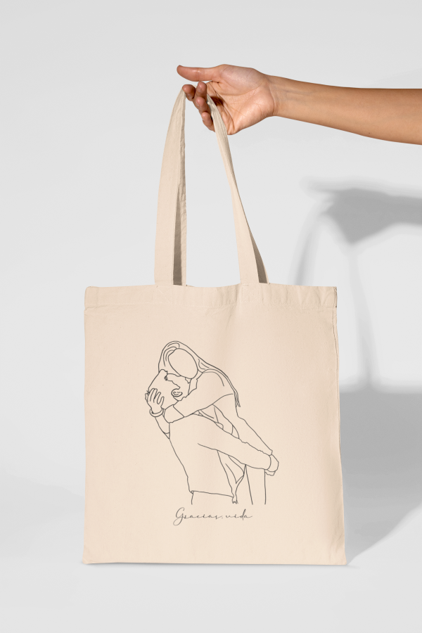 Totebag personalizada silueta texto