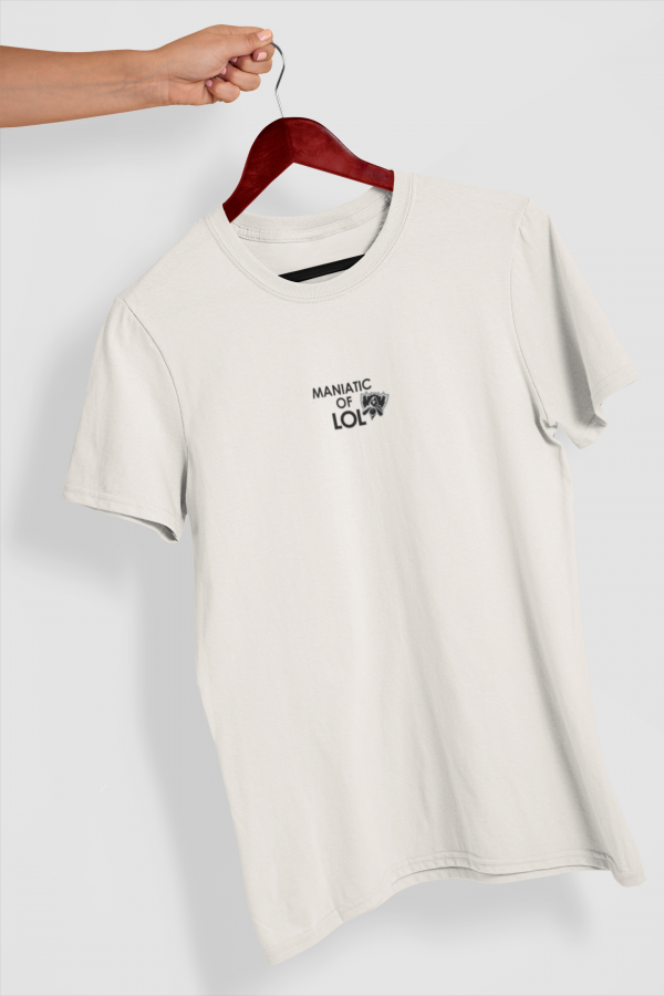 Camiseta beige maniatic of lol