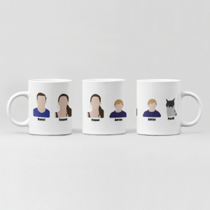 Taza-ilustración-personalizada-retratos-con-nombres