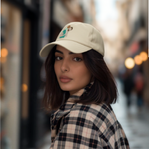 Chica gorra ilustracion solo color