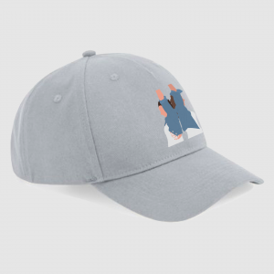 Gorra-ilustracion-personalizada-color-gris-color-novias