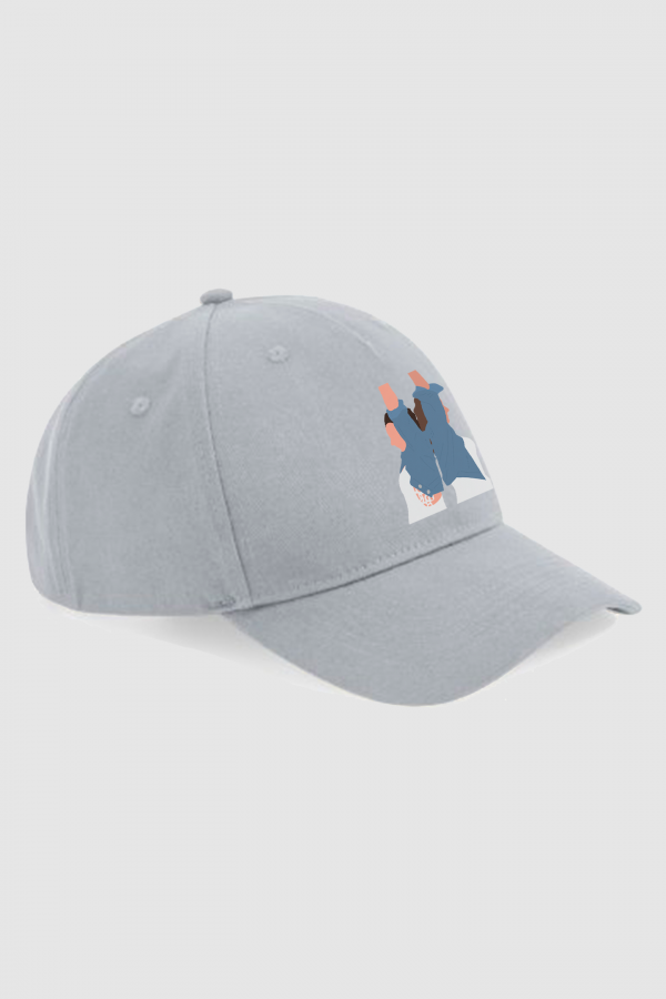 Gorra-ilustracion-personalizada-color-gris-color-novias