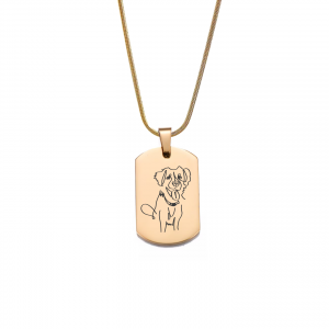 Collar-dorado-mascota-silueta