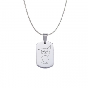 Collar-plateado-mascota-silueta