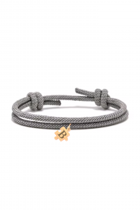 Pulsera-cuerda-gris-puzzle-dorado