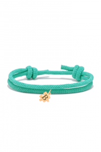 Pulsera-cuerda-turquesa-puzzle-dorado