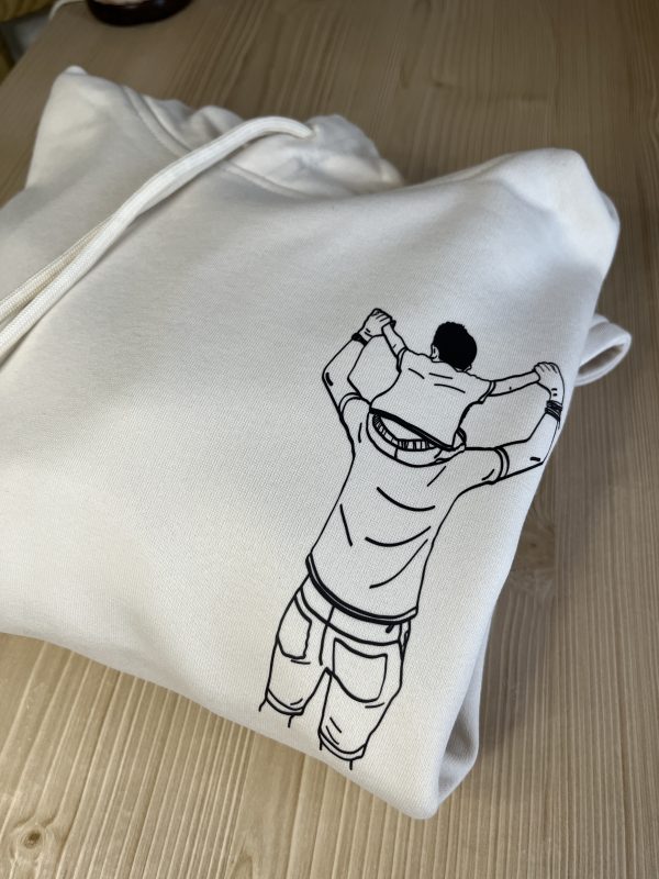 Sudadera ilustración personalizada silueta foto