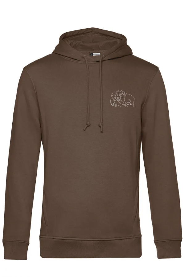 Sudadera-marron-lineas-lateral