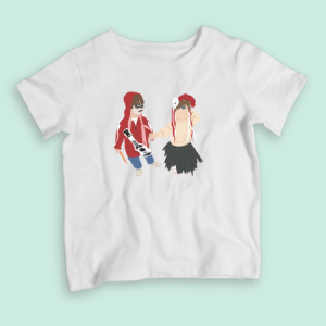 camiseta blanca para niños ilustración personalizada