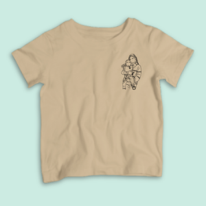 camiseta camel para niños personalizada ilustración silueta